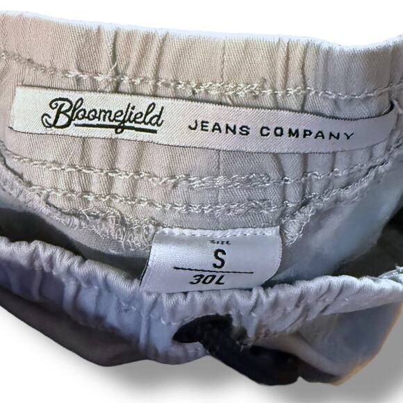 Bloomefield Cargo Joggers Mens Light Grey/Green Stretch Twill Rave Pants Size S - Picture 5 of 6